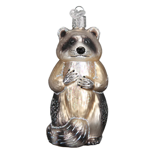 Racoon Glass Ornament - Tampa Home & Garden Store