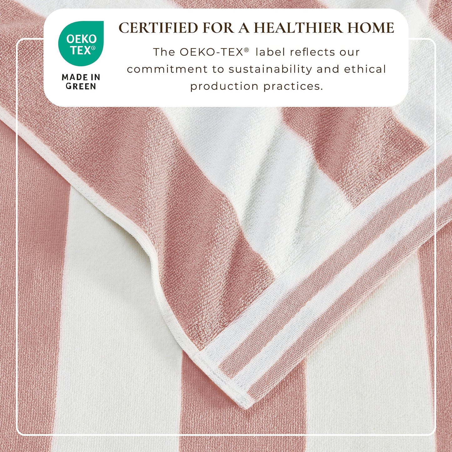 Striped Cabana Beach Towel and Soft Pastel Colors
