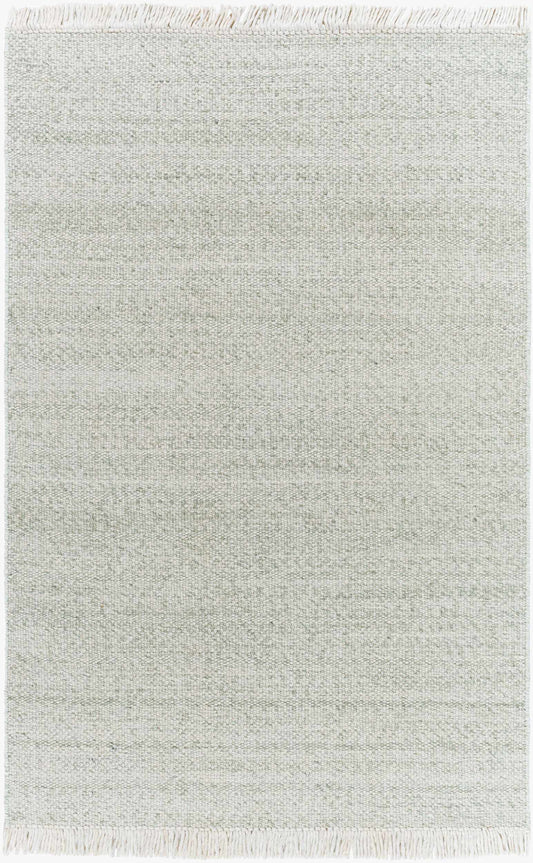 Sorell Sage textured weave wool handmade area rug with fringe Boutique Rugs on Tampa Home & Garden Store