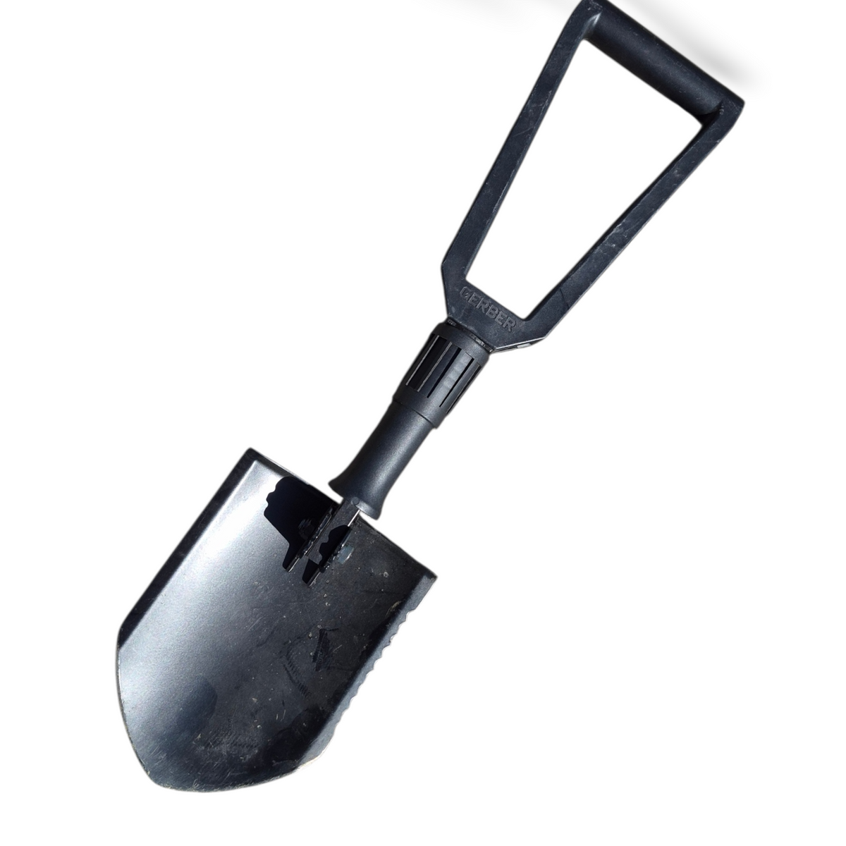 Gerber folding entrenching shovel E-tool with compact black blade and handle on Tampa Home & Garden Store