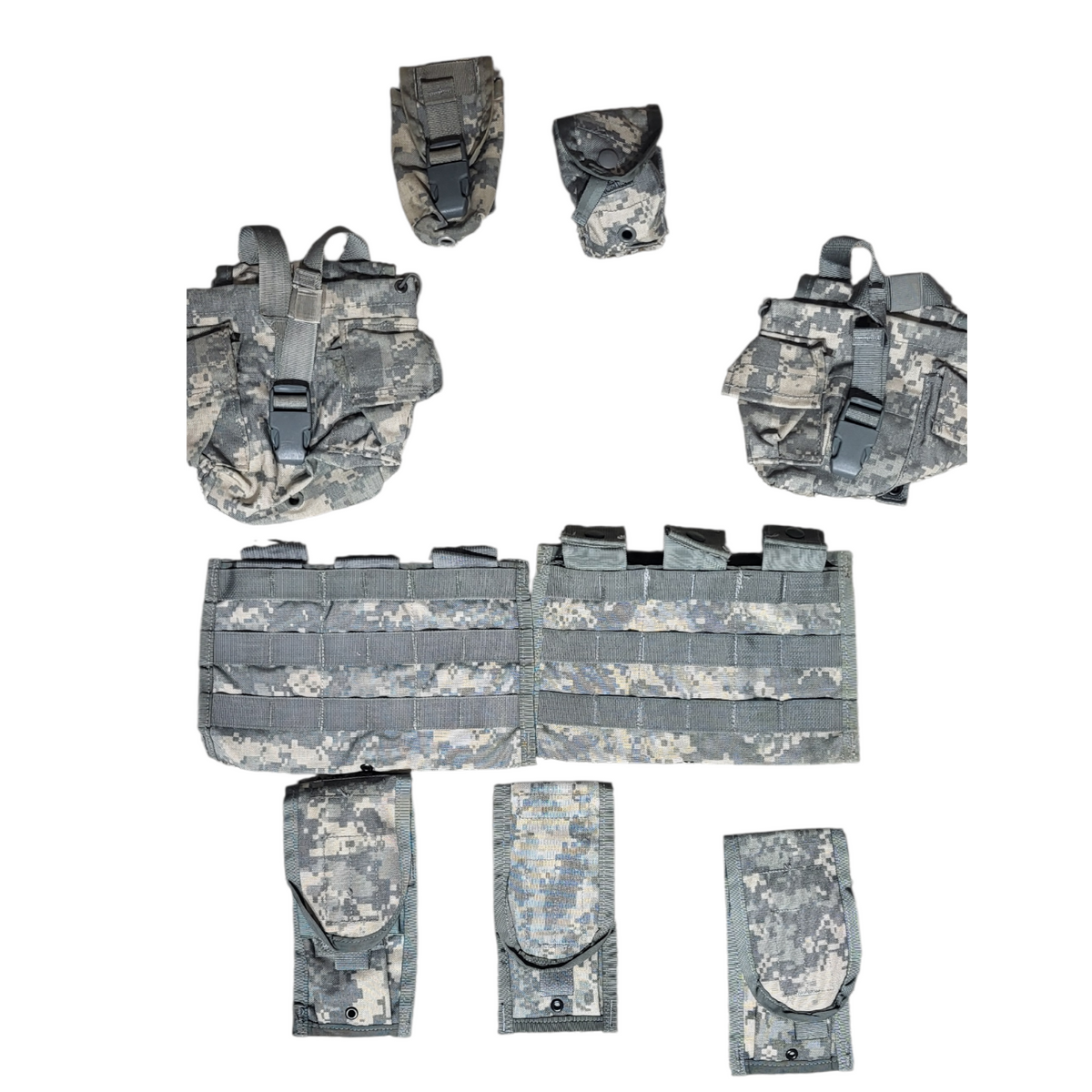 ACU/UCP FLC Vest with 9-Pouch Kit by Fury28, camo MOLLE tactical gear on Tampa Home & Garden Store