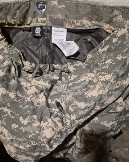 Genuine USGI ECWCS Gen III Level 6 ACU Gore-Tex rain pants in ACU digital camouflage Fury28 on Tampa Home & Garden Store