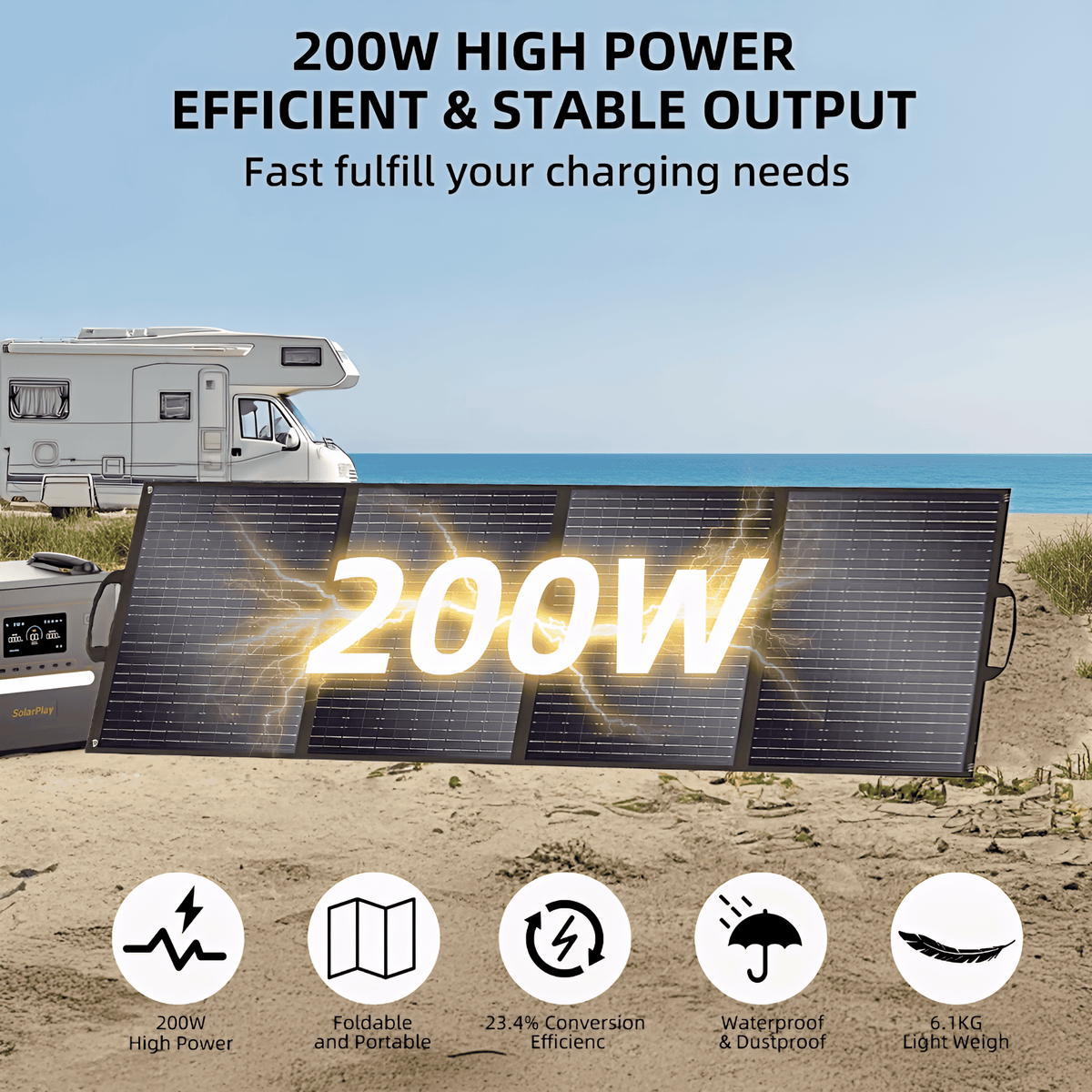 Portable Folding Solar Panel 200 W and 400 W