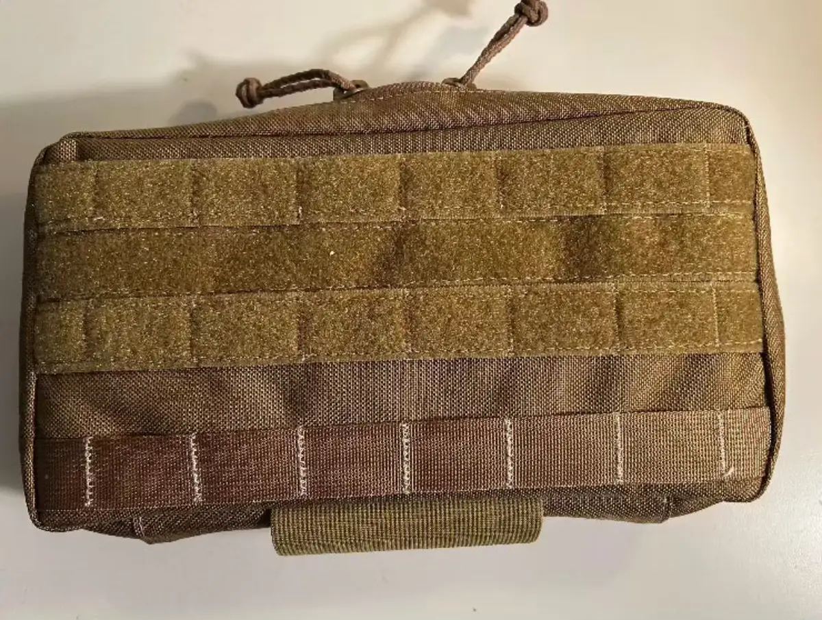 Gnome Chest Pack by SquatchSurvivalGear tactical fanny pack with MOLLE webbing in tan/brown on Tampa Home & Garden Store