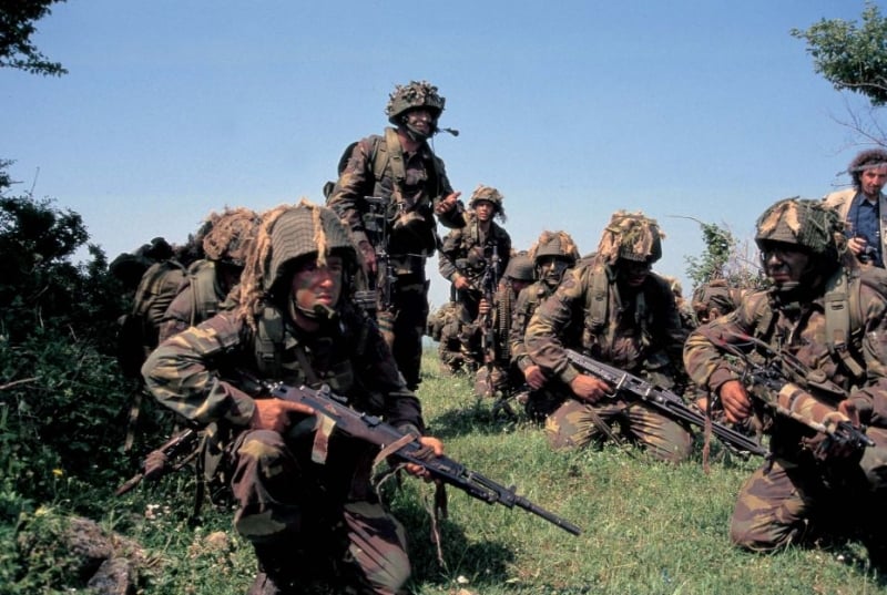 Italian Parachute Combat 2pc Set Roma-90 woodland camouflage military uniforms on Tampa Home & Garden Store