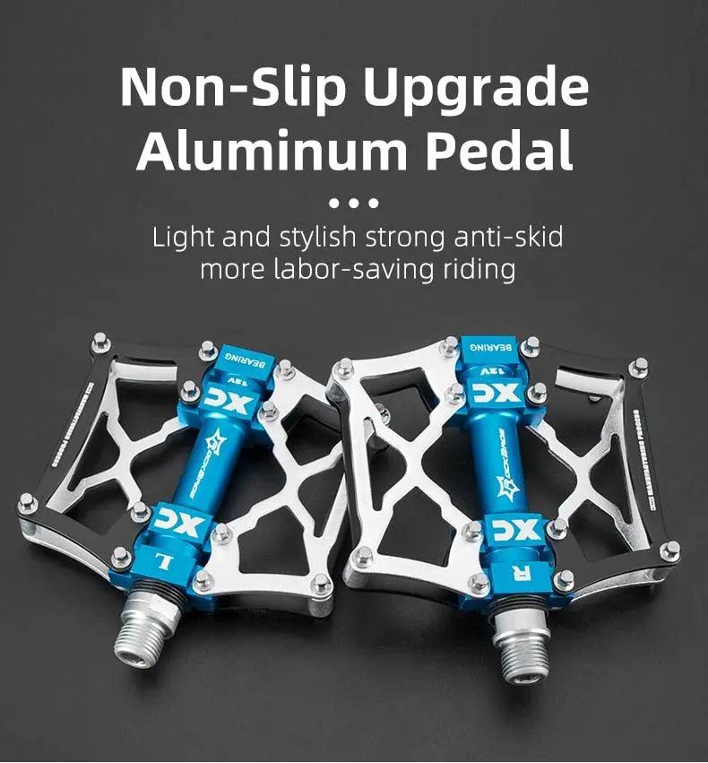 Aluminum Road Bike Pedals Anti Slip Flat Pedals