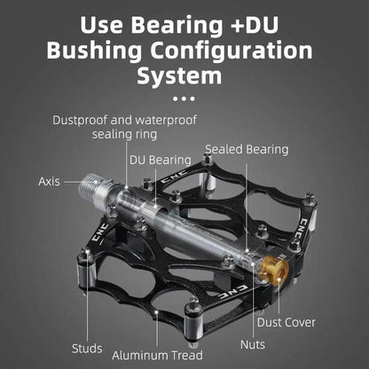 Aluminum Road Bike Pedals Anti Slip Flat Pedals