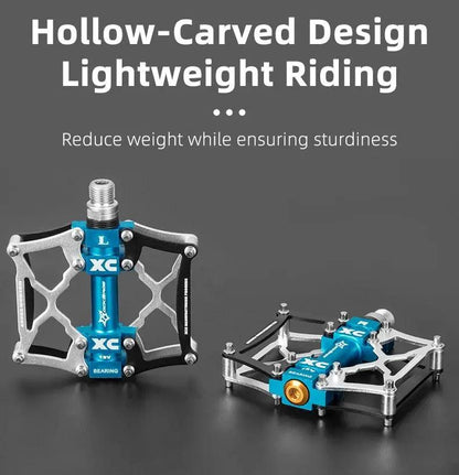 Aluminum Road Bike Pedals Anti Slip Flat Pedals