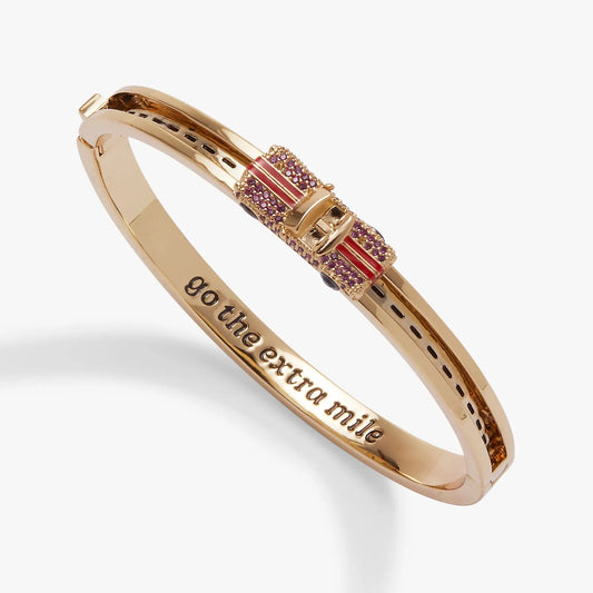 Bracelet Road Trip Go The Extra Mile Car Fidget Bangle by ALEX AND ANI with rose-gold tone on Tampa Home & Garden Store