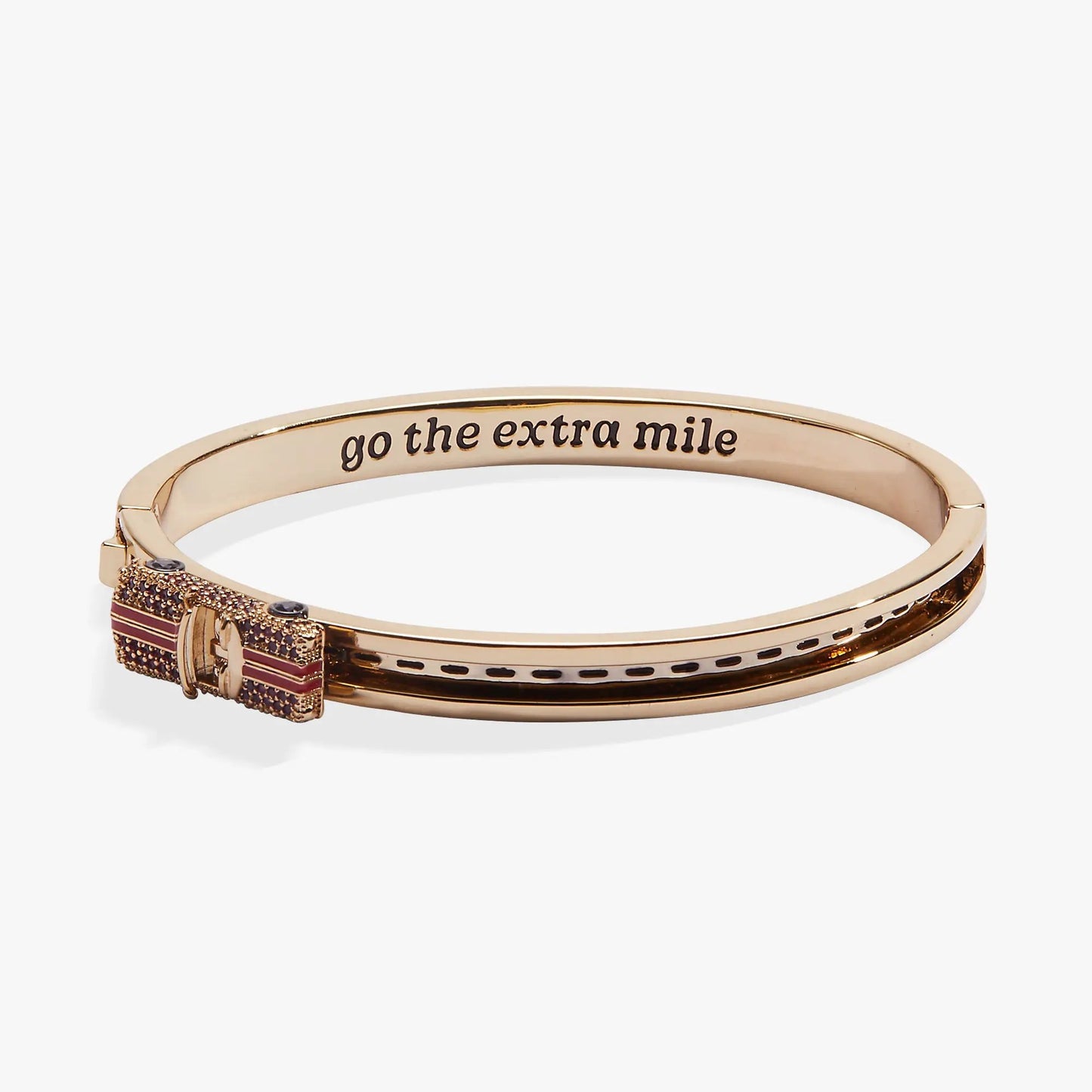 Alex and Ani Go The Extra Mile car fidget bangle in rose gold with gemstone accents on Tampa Home & Garden Store