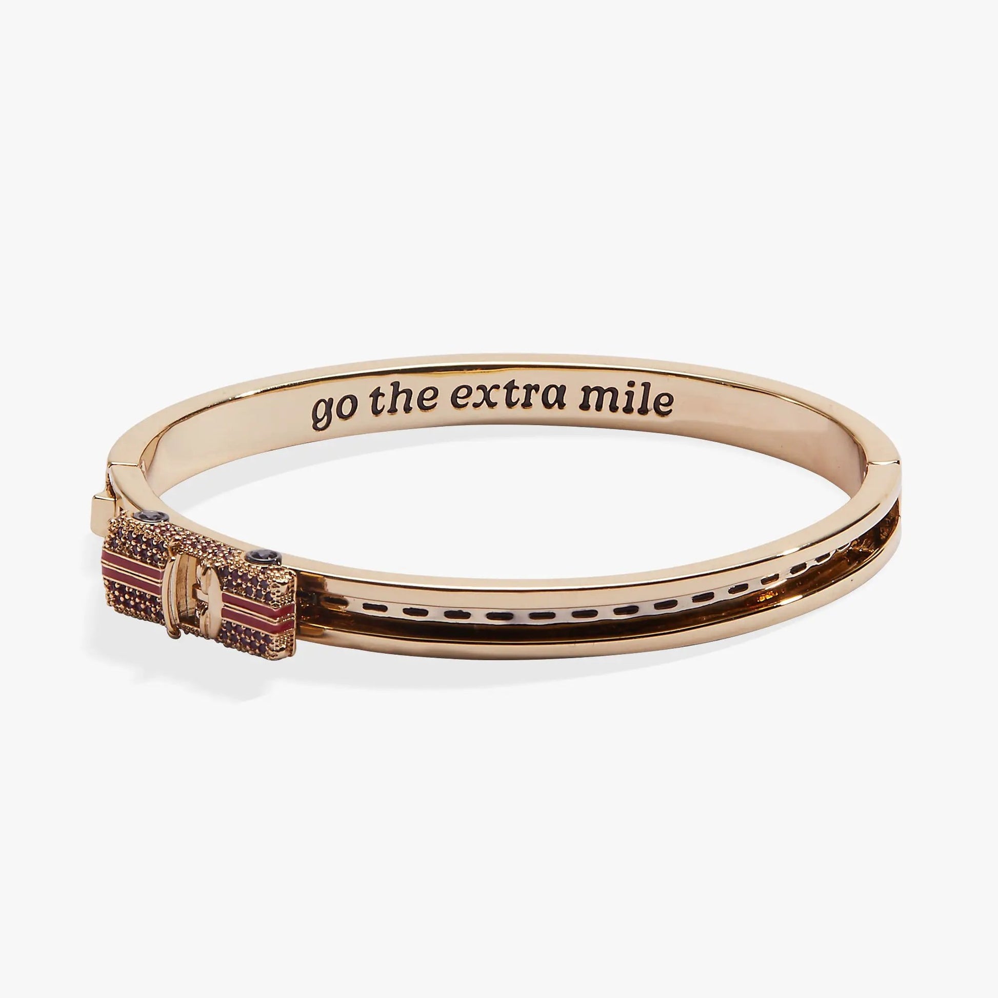 Alex and Ani Go The Extra Mile car fidget bangle in rose gold with gemstone accents on Tampa Home & Garden Store