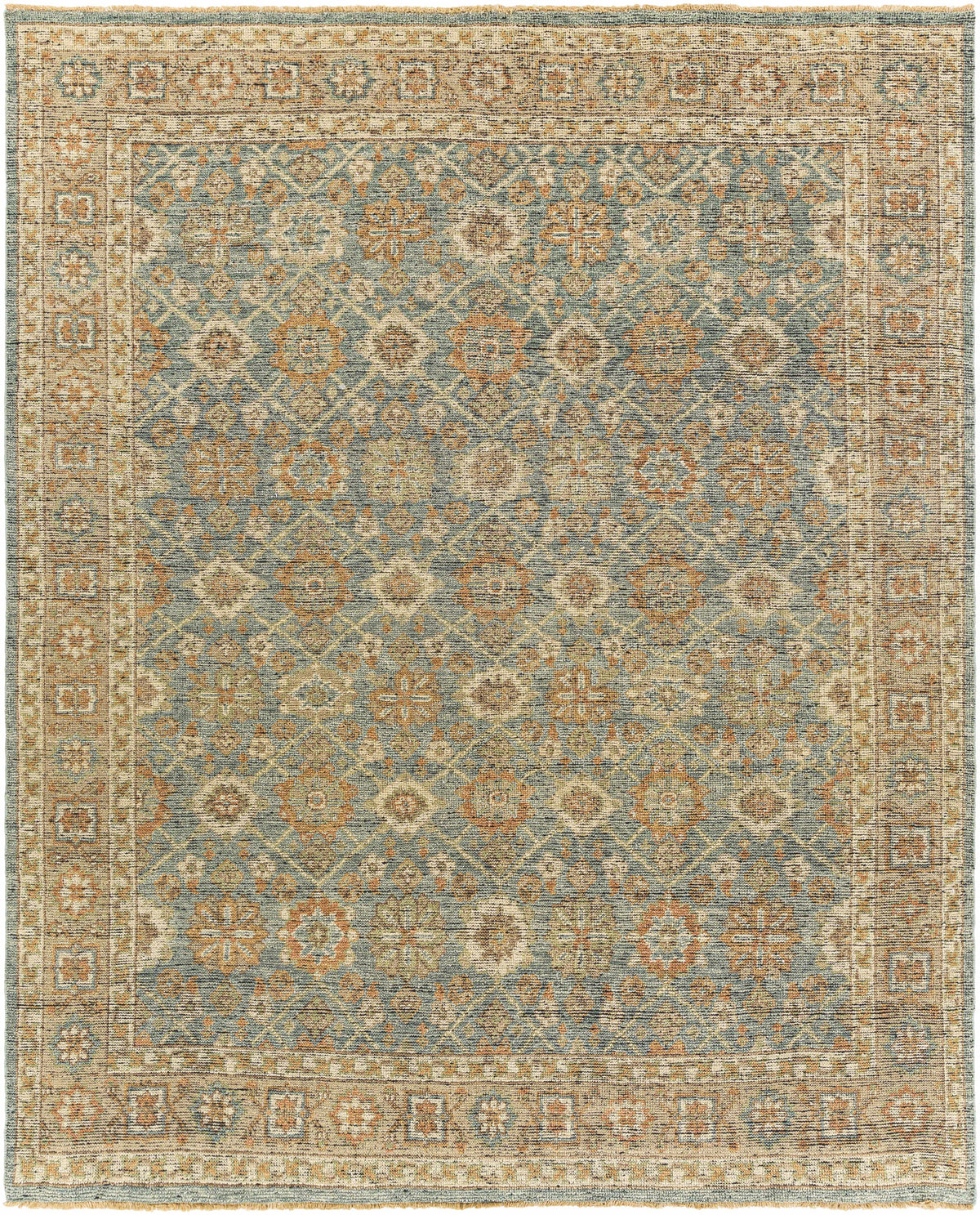 Rockton Area Rug by Boutique Rugs in blue beige with an ornate oriental pattern on Tampa Home & Garden Store