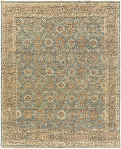 Rockton Area Rug by Boutique Rugs in blue beige with an ornate oriental pattern on Tampa Home & Garden Store