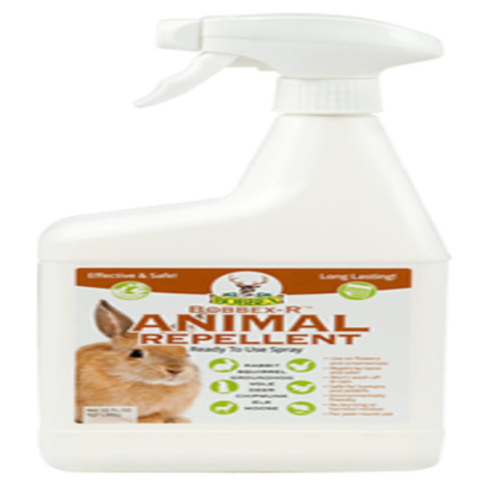 Bobbex Rodent Repellent Ready-to-Use spray bottle with rabbit label Rivendell Distribution on Tampa Home & Garden Store