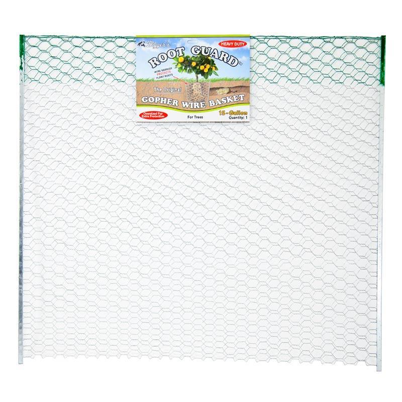 Root Guard Gopher Basket 15 Gallon, Grow Organic, galvanized hex-mesh wire basket on Tampa Home & Garden Store