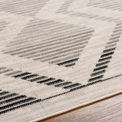 Rory Area Rug by Boutique Rugs in neutral beige gray abstract pattern on Tampa Home & Garden Store