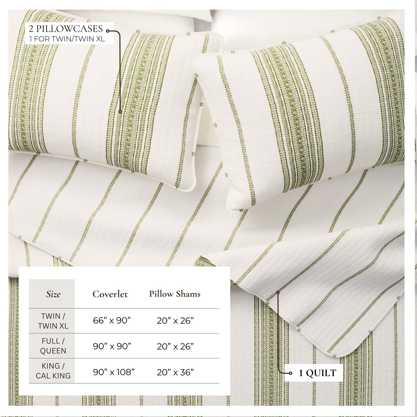 The Classic Reversible Stripe Farmhouse Quilt