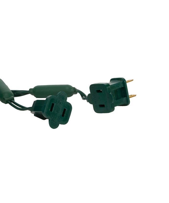 Juego de luces LED multicolor de 100 luces de 5 mm con cable verde