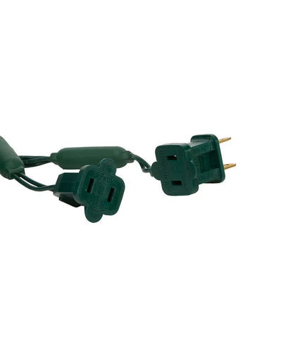 Juego de luces LED multicolor de 100 luces de 5 mm con cable verde