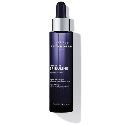 Institut Esthederm Intensive Spiruline Serum 30ml dark blue glass bottle with dropper on Tampa Home & Garden Store