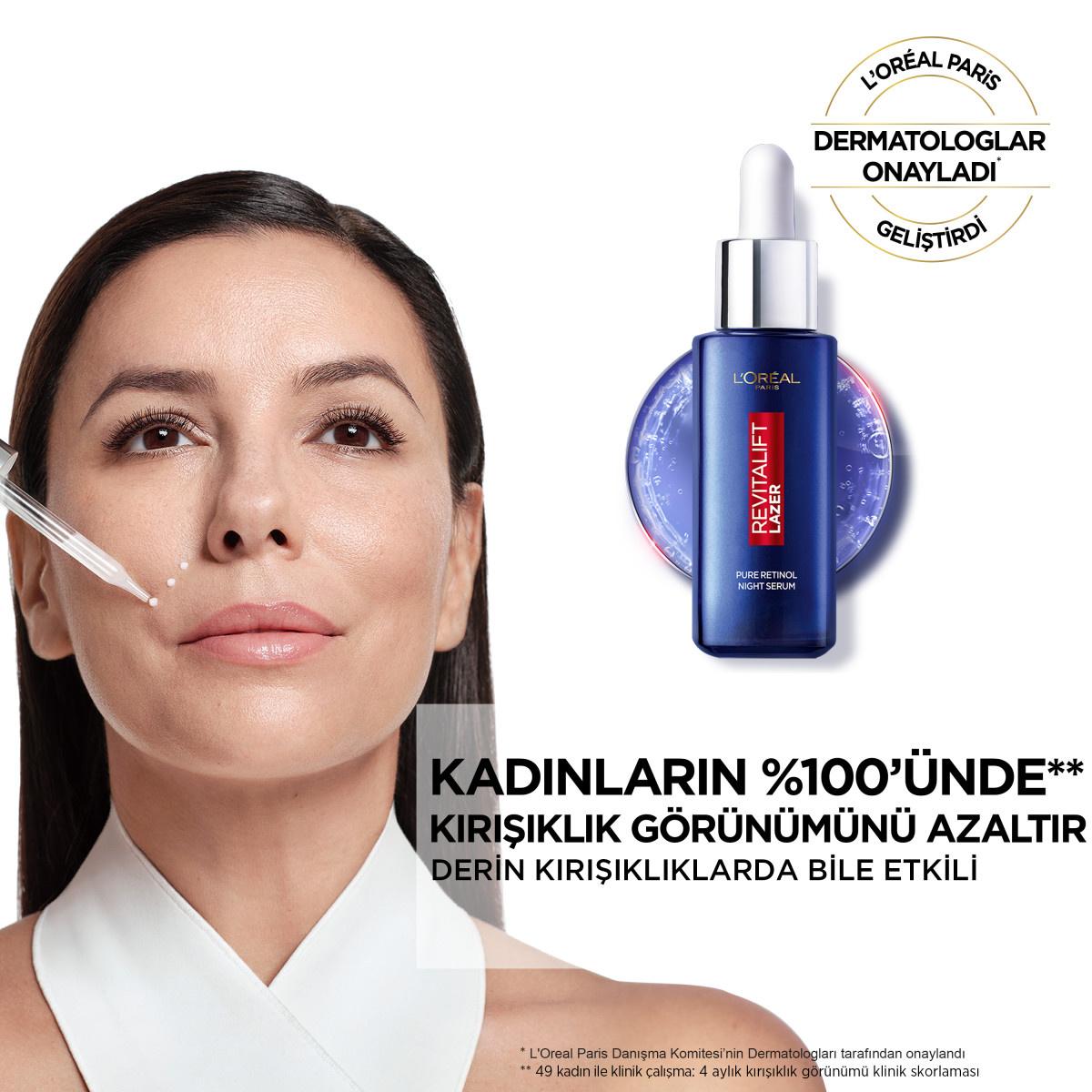 Face serum blue bottle with dropper L’Oréal Paris Revitalift Pure Retinol Night Serum on Tampa Home & Garden Store