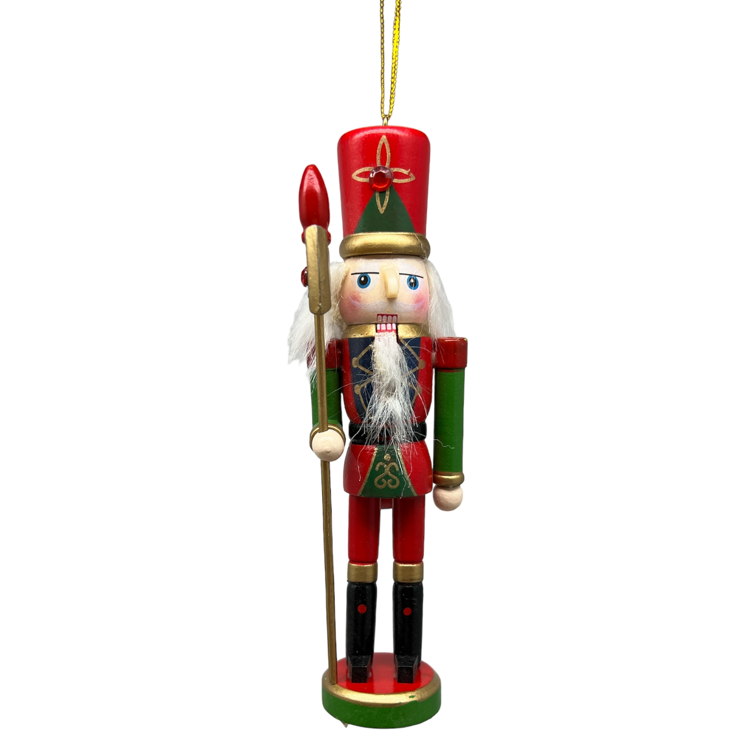 Adorno de Cascanueces de Madera - Bastón