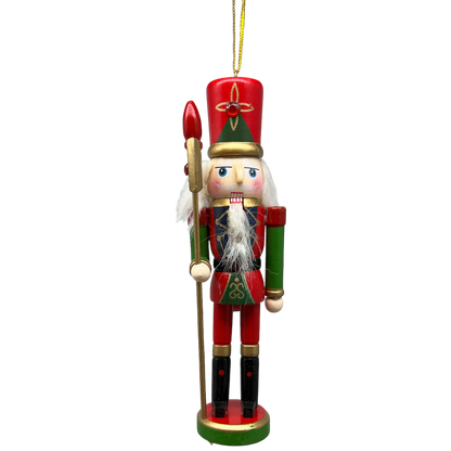 Adorno de Cascanueces de Madera - Bastón