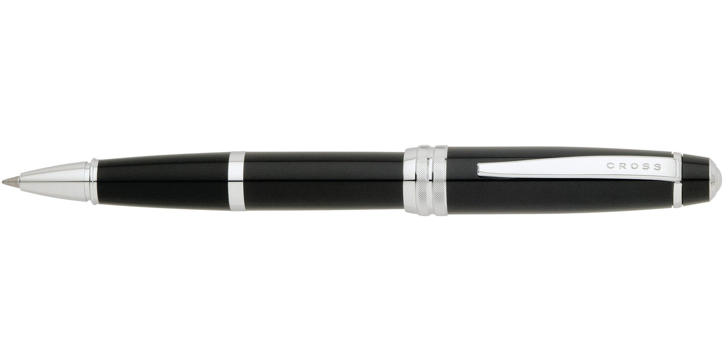 Bailey Black Lacquer Rollerball Pen by A.T. Cross with silver-tone clip on Tampa Home & Garden Store