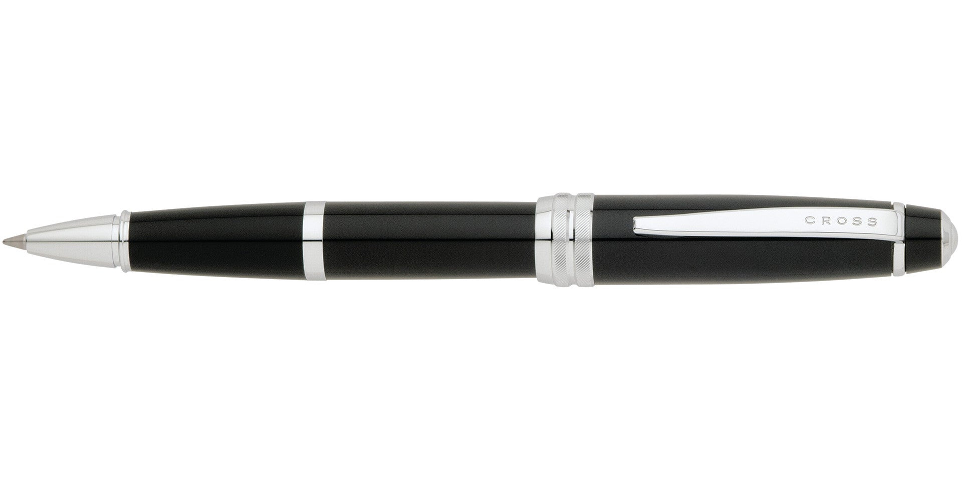 Bailey Black Lacquer Rollerball Pen by A.T. Cross with silver-tone clip on Tampa Home & Garden Store
