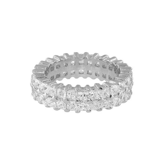925 Double Row Eternity Band ring in sterling silver by Lauren G Adams on Tampa Home & Garden Store