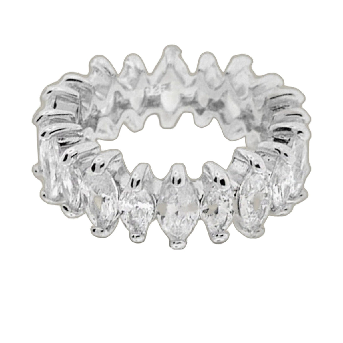 925 Marquise Cut Eternity Band, sterling silver eternity ring by Lauren G Adams on Tampa Home & Garden Store