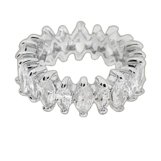 925 Marquise Cut Eternity Band, sterling silver eternity ring by Lauren G Adams on Tampa Home & Garden Store