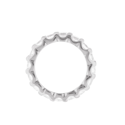925 Eternity Band — Bold Round ring in sterling silver with scalloped edges on Tampa Home & Garden Store