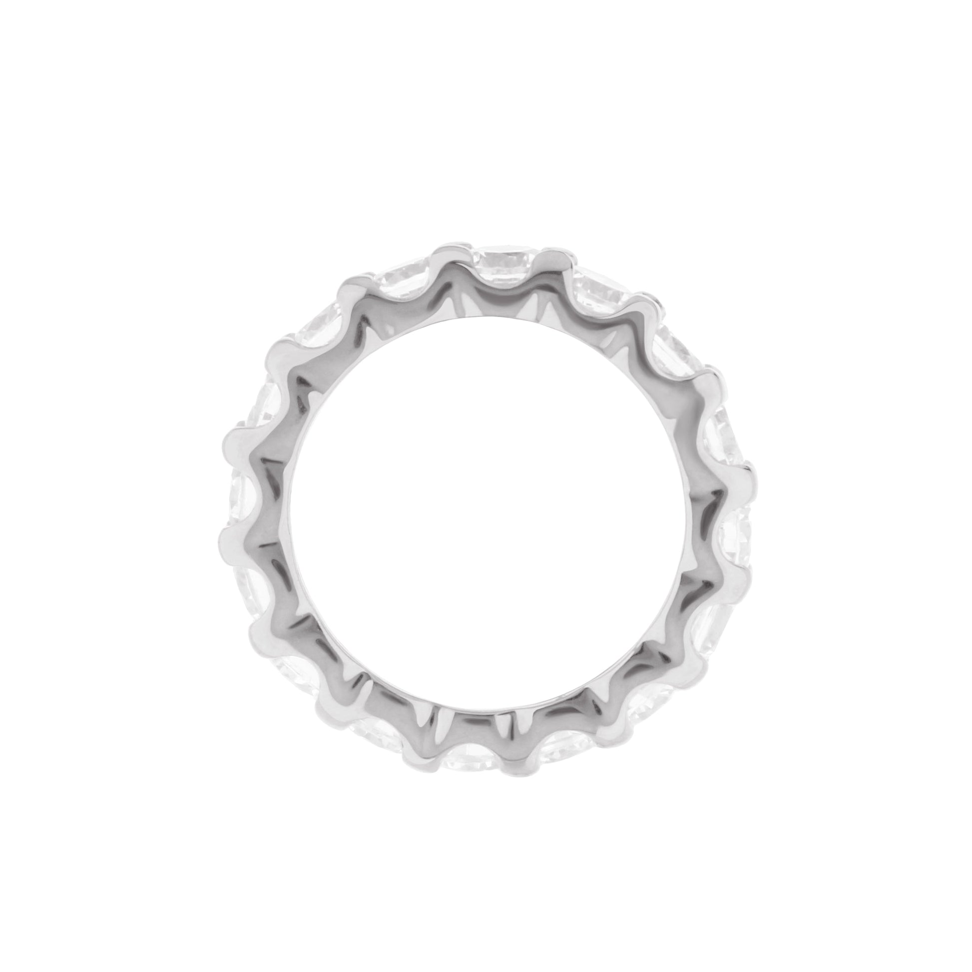 925 Eternity Band — Bar-Set Princess ring in sterling silver by Lauren G Adams on Tampa Home & Garden Store