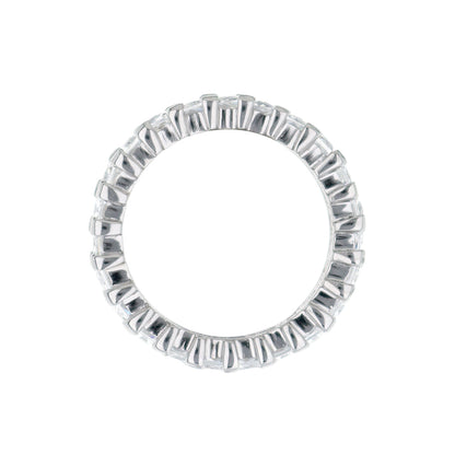Lauren G Adams 925 sterling silver eternity ring with bar-set baguette stones on Tampa Home & Garden Store