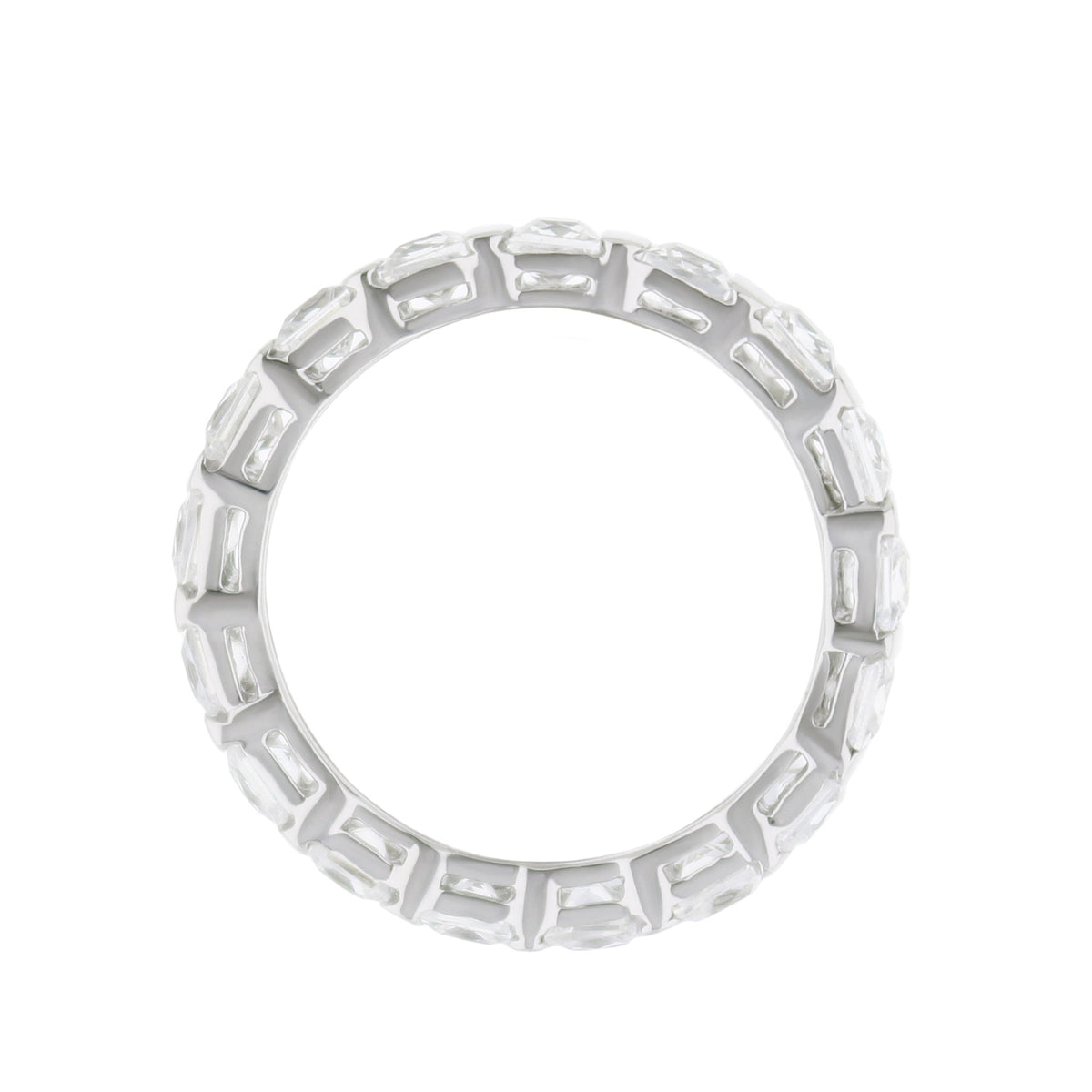 925 Eternity Band ring with baguette-cut crystals, Lauren G Adams on Tampa Home & Garden Store