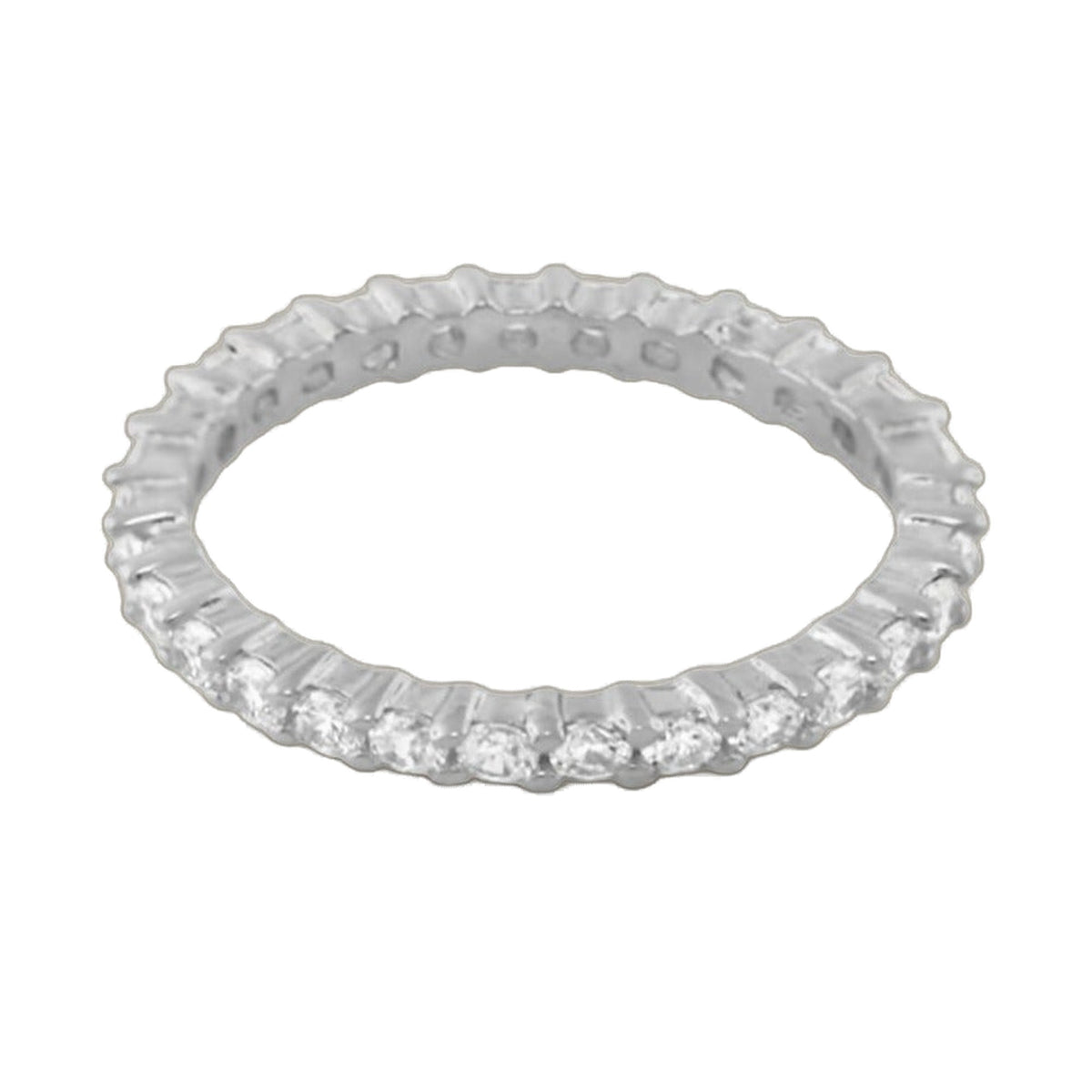 Pave Sterling Silver Eternity Ring by Lauren G Adams, pave eternity band on Tampa Home & Garden Store