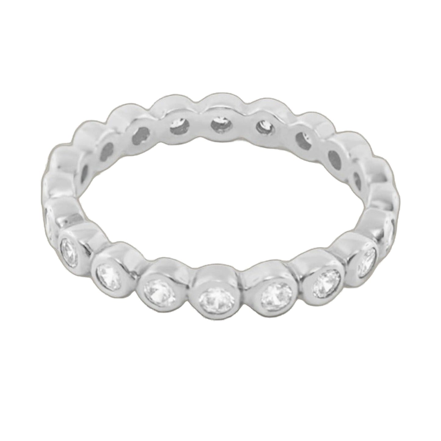 Socialite Ring .925 stackable ring; sterling silver with pavé crystals by Lauren G Adams on Tampa Home & Garden Store