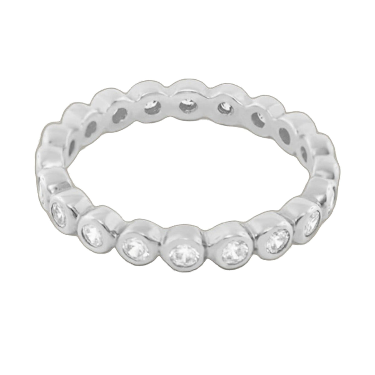 Socialite Ring .925 stackable ring; sterling silver with pavé crystals by Lauren G Adams on Tampa Home & Garden Store