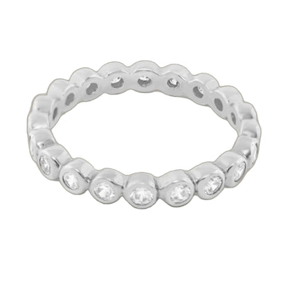 Socialite Ring .925 stackable ring; sterling silver with pavé crystals by Lauren G Adams on Tampa Home & Garden Store