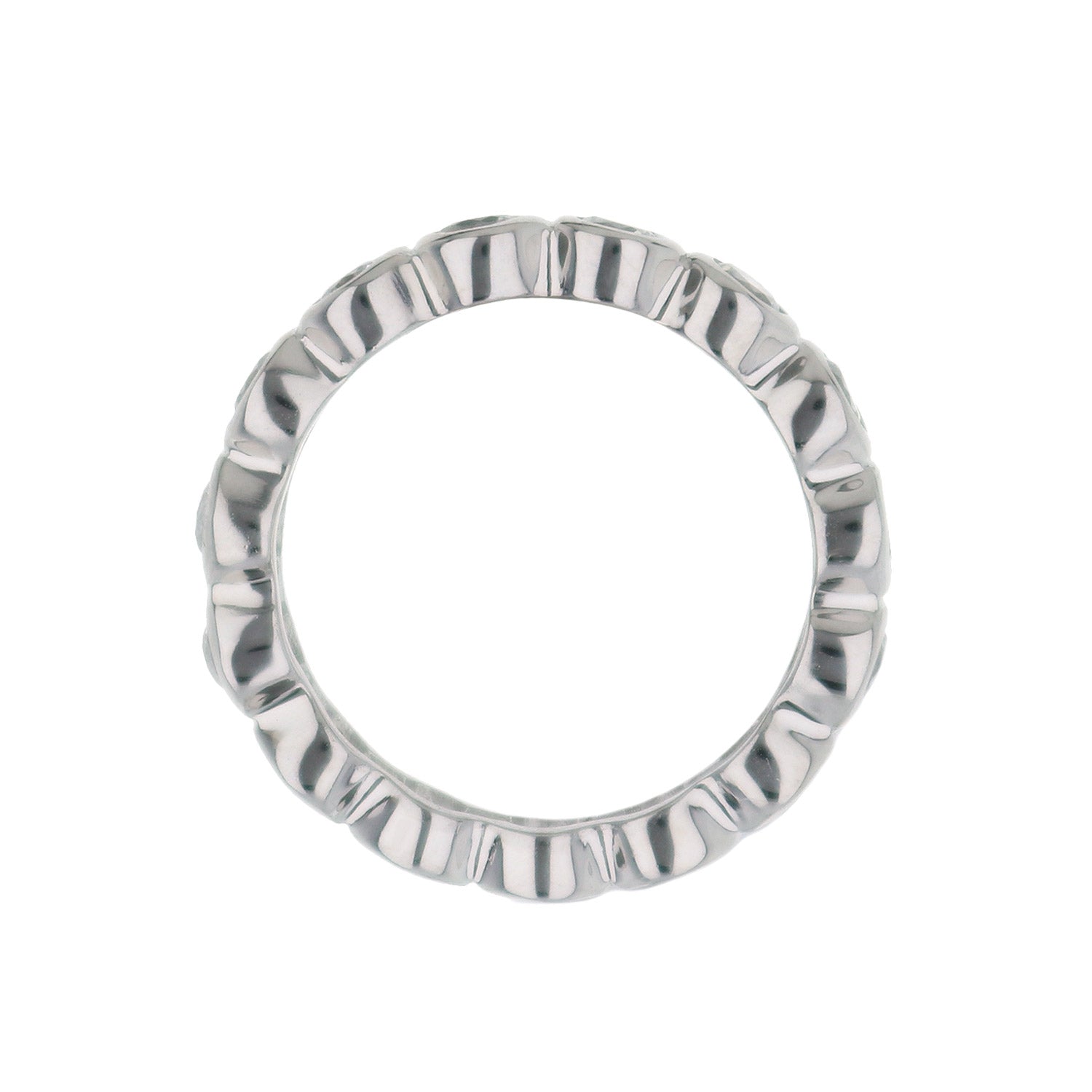 925 Eternity Band Bezel Round ring in sterling silver by Lauren G Adams on Tampa Home & Garden Store