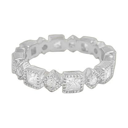925 Eternity Band milgrain station ring by Lauren G Adams, sterling silver on Tampa Home & Garden Store