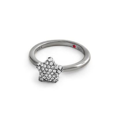 Layers of Love Stackable Ring - Pavé Star charm in silver by Lauren G Adams on Tampa Home & Garden Store