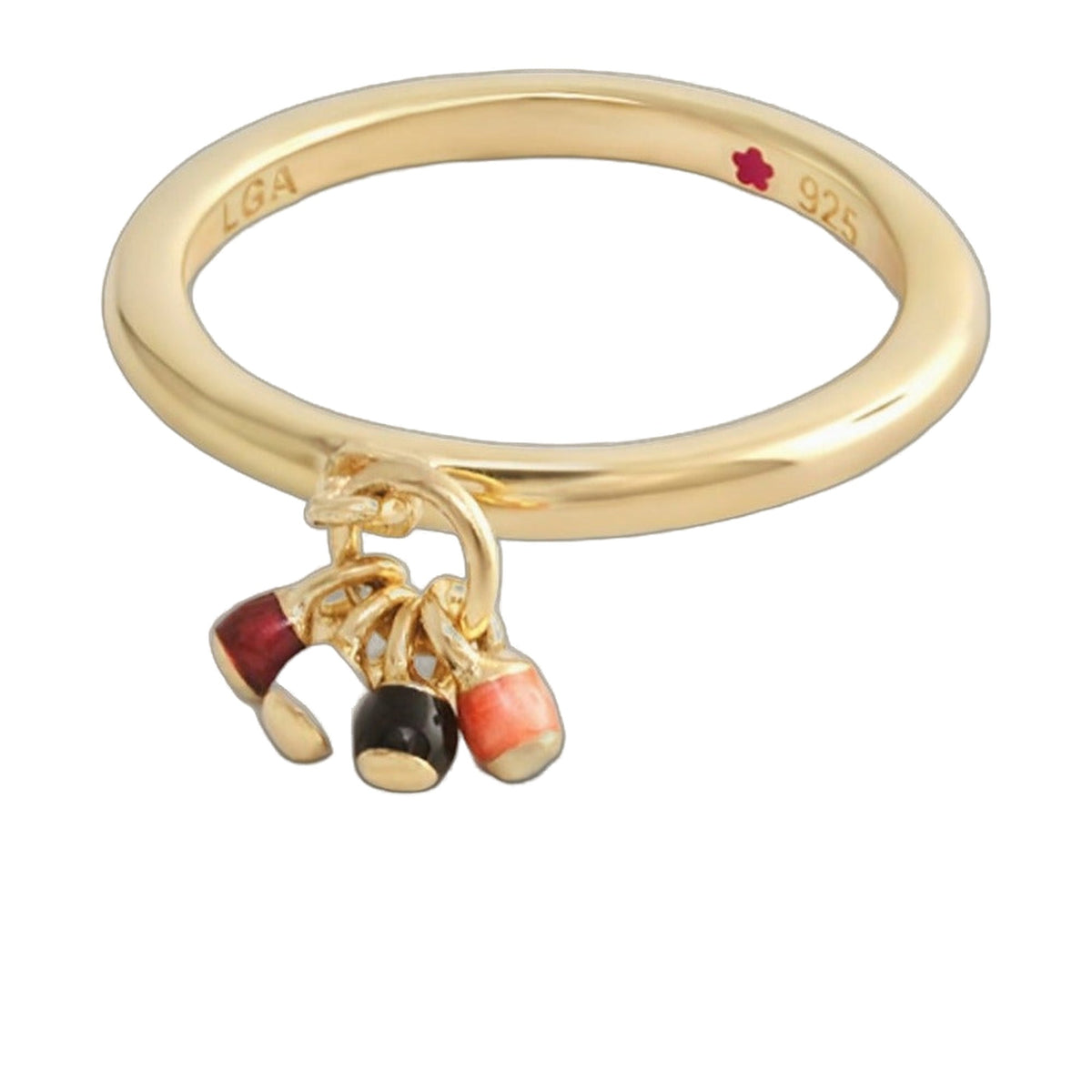 Layers of Love Charm Dangle Stackable Ring