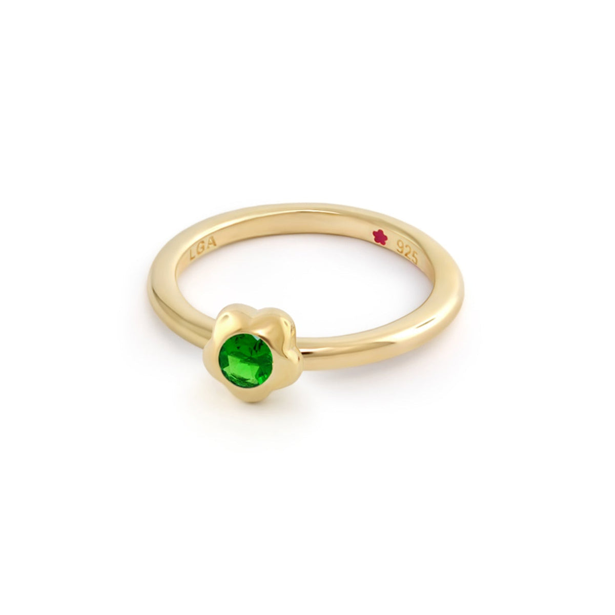 Layers Of Love Stackable Flower Bezel Ring