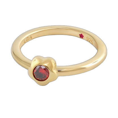 Layers Of Love Stackable Flower Bezel Ring