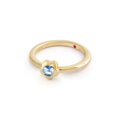 Layers Of Love Stackable Flower Bezel Ring