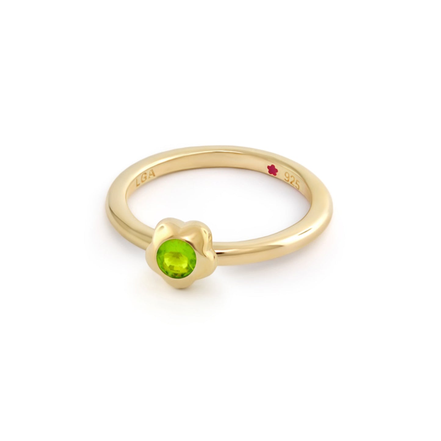 Layers Of Love Stackable Flower Bezel Ring