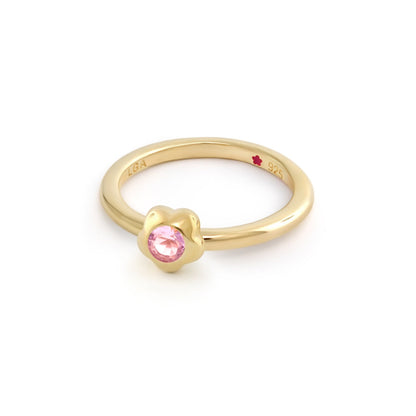 Layers Of Love Stackable Flower Bezel Ring