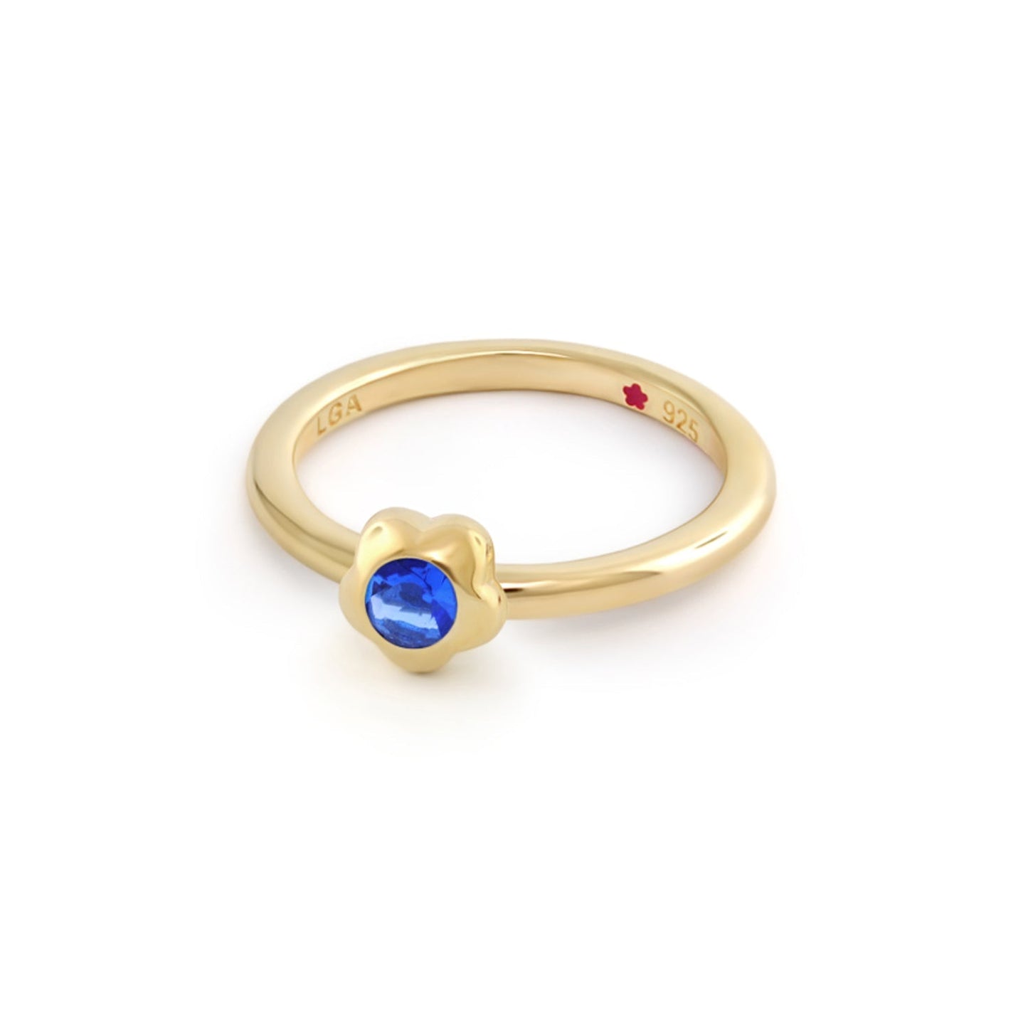 Layers Of Love Stackable Flower Bezel Ring